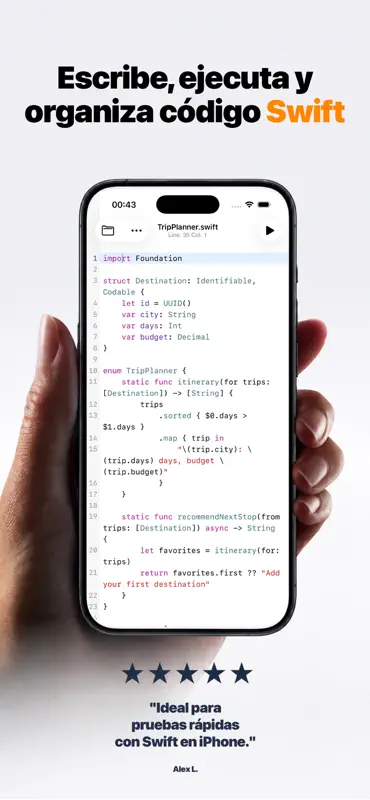 Swift Code Consola: SwiftMate screenshot 1 of 6