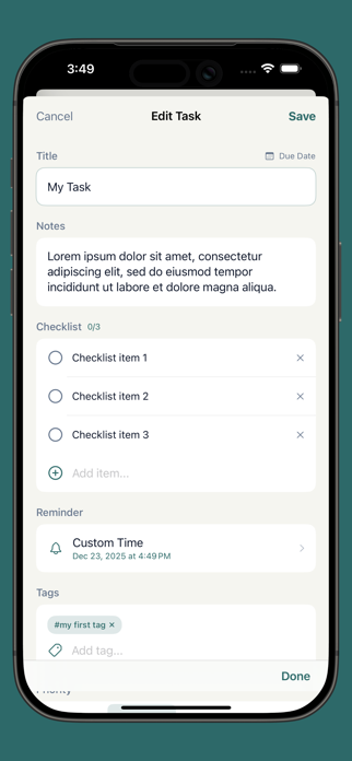Checked: To Do List & Tasks Screenshot 2 of 7