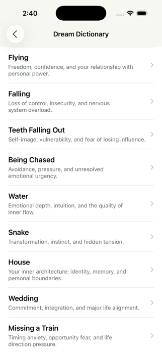Dream Interpretation: Journal Screenshot 2 of 4