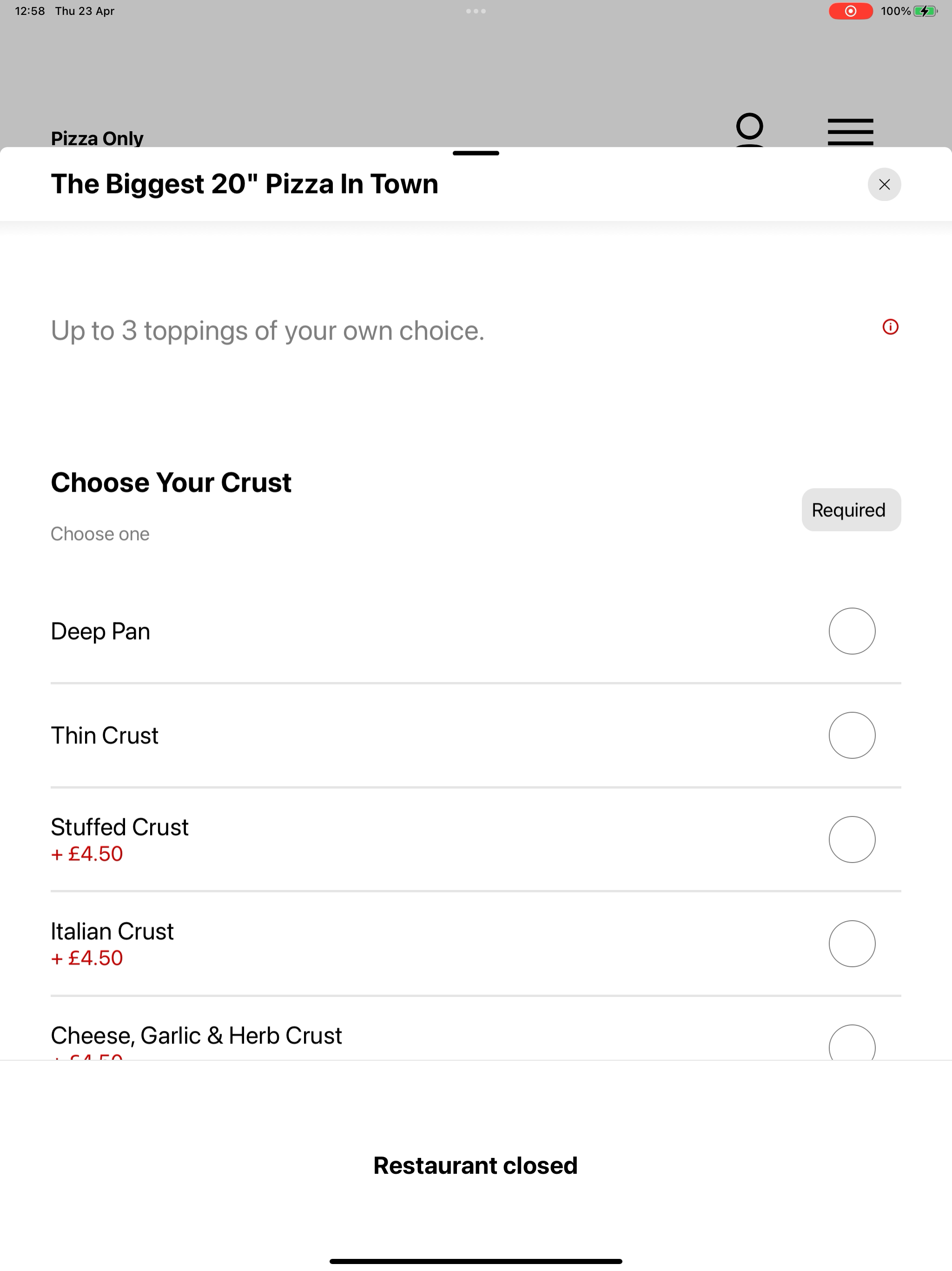 Pizza Only UK