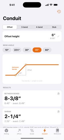 Pipe Offset Calculator! のスクリーンショット