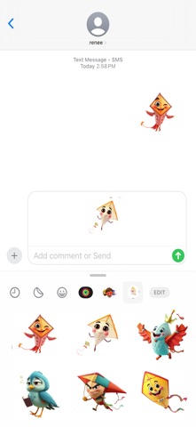 滑翔风筝贴纸 screenshot