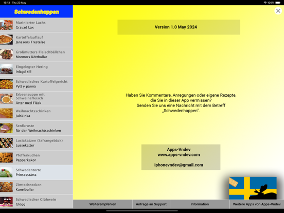 Screenshot #6 pour Schweden - 13 typische Rezepte