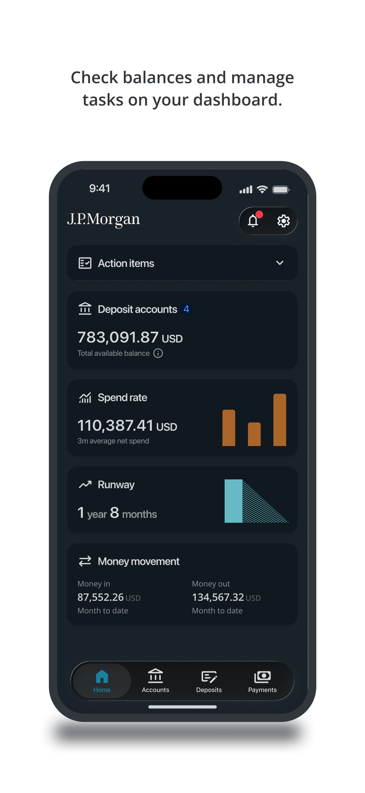 J.P. Morgan Digital Banking screenshot 2