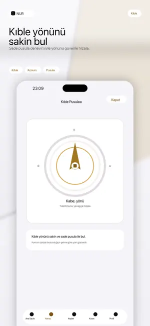 NUR: Namaz Vakti, Kuran, Kıble screenshot 4