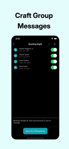 Sent It: Mass text individuals screenshot