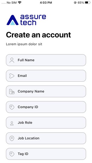 AssureTech Admin screenshot