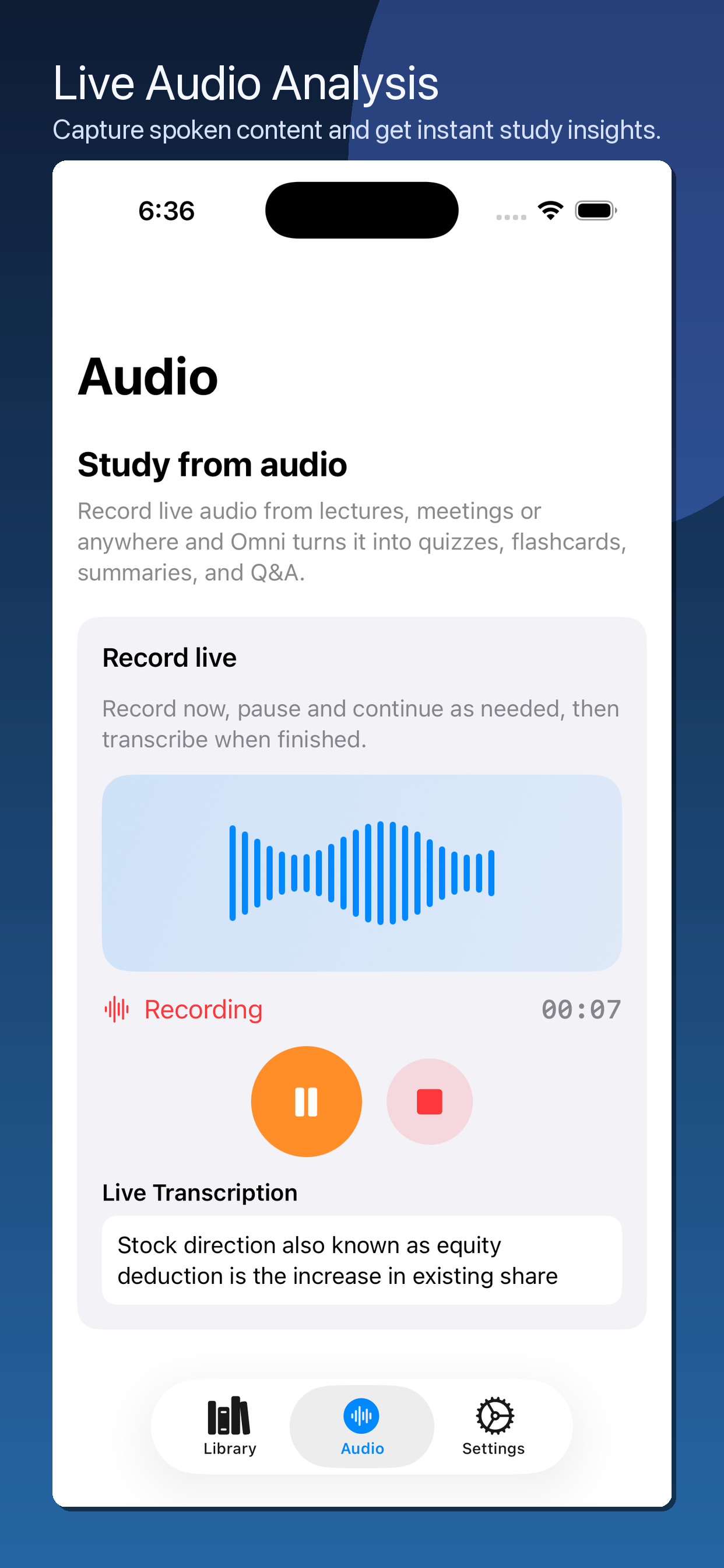 Omni: AI notes, quiz, Q&A screenshot 2