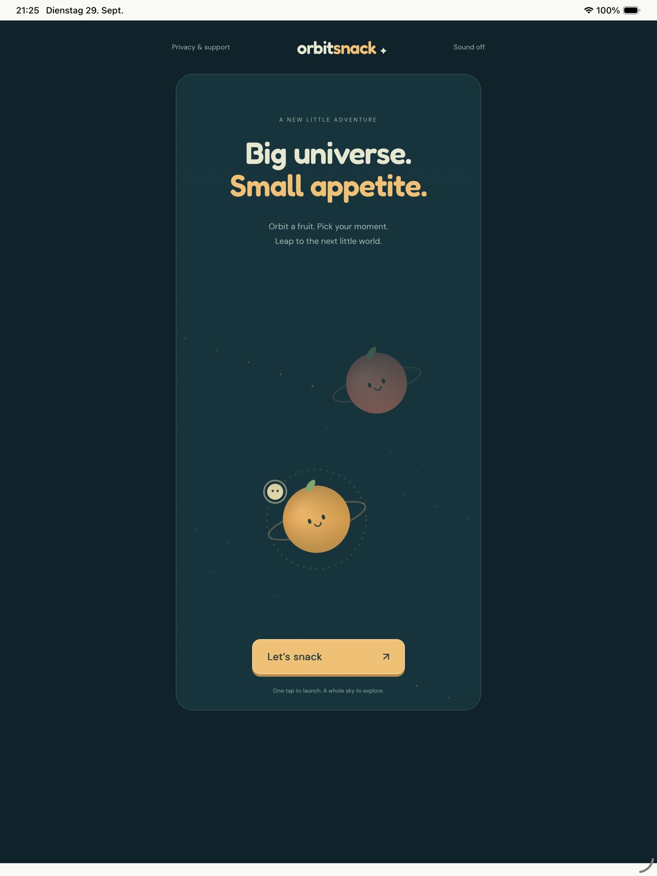 Screenshot 6 of Orbit Snack: Tiny Space Leaps