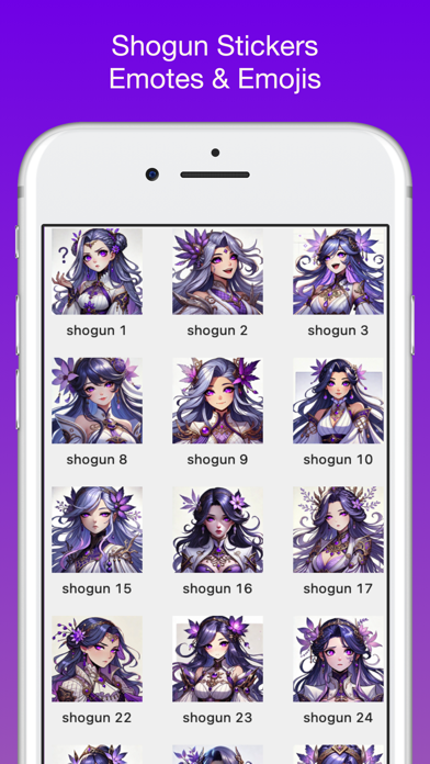 Screenshot #2 pour Shogun Stickers & Emotes