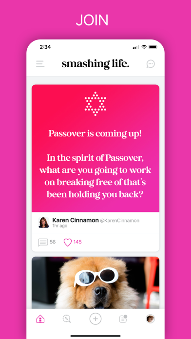 Smashing Life Jewish community iPhone screenshot 1 - Social Networking app
