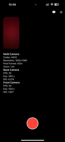 Video Pro - Movie Recorder iPhone screenshot