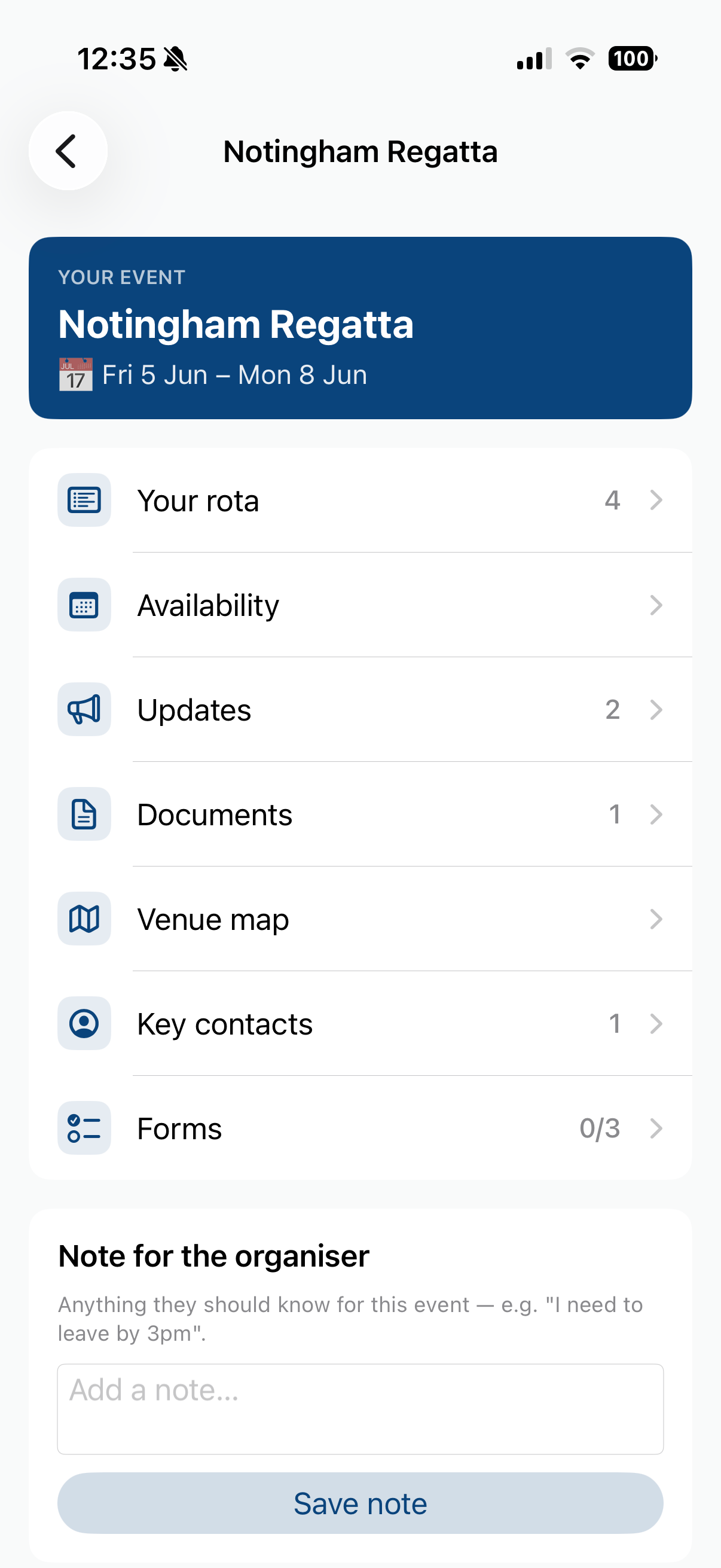 EventRota - Volunteer App screenshot 3
