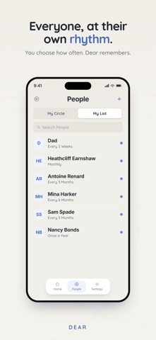 Dear: Remind Me to Reach Out Screenshot 2 of 7