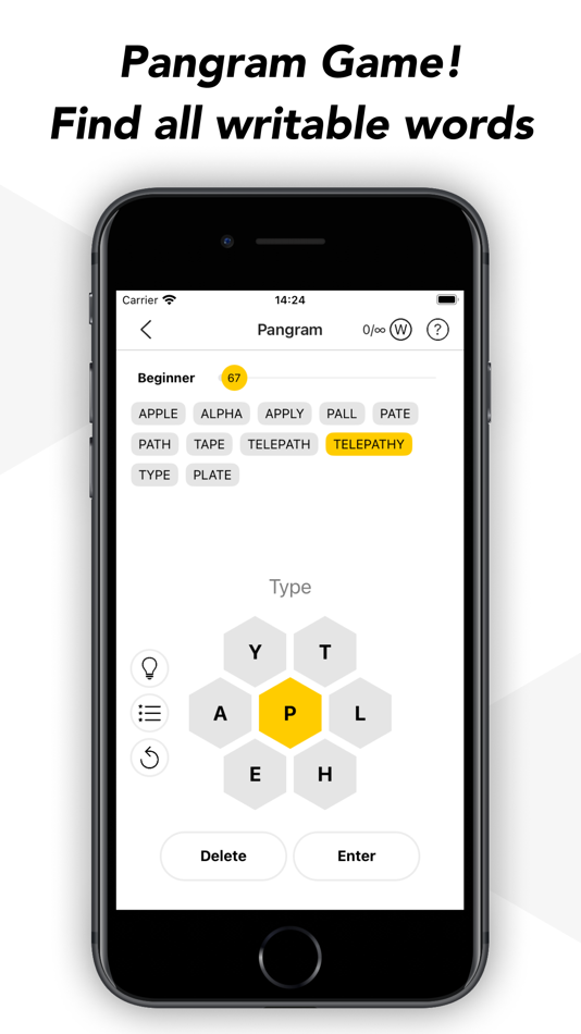 #4. Spelling Word Puzzle - Pangram (iOS) 由: Kemal Bakacak