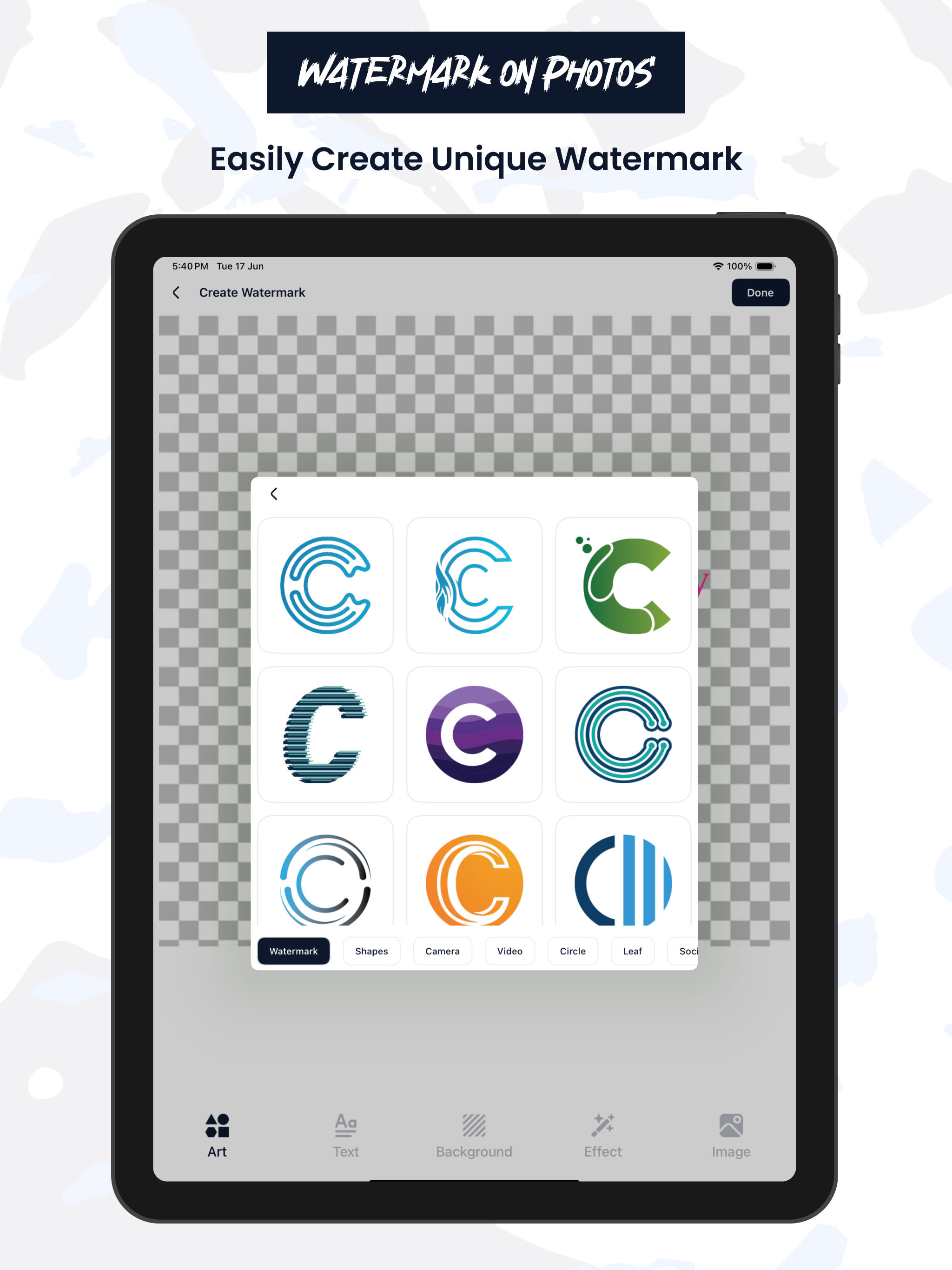 Add Watermark on Photos