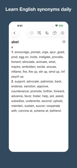 Screenshot von English Synonym Finder auf dem iPhone 7
