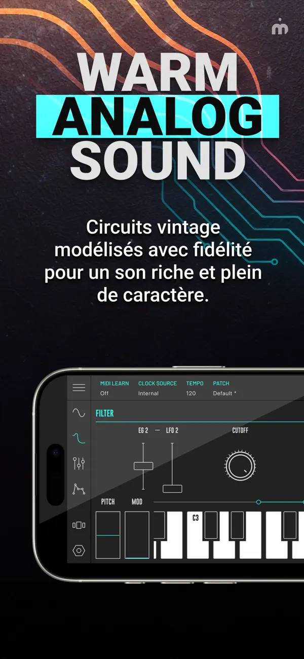 Screenshot #1 pour DRC - Polyphonic Synthesizer