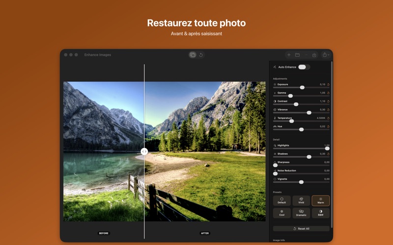 Screenshot #1 pour PicDesign - Améliorer Photos