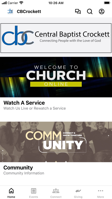 Central Baptist Crockett Screenshot