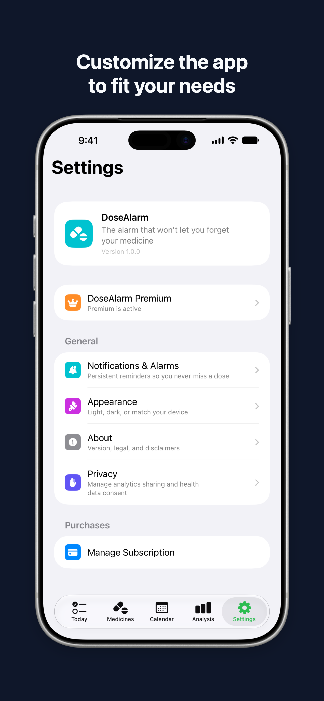 DoseAlarm: Medication Reminder screenshot 6