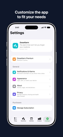 DoseAlarm: Medication Reminder Screenshot 6 of 6