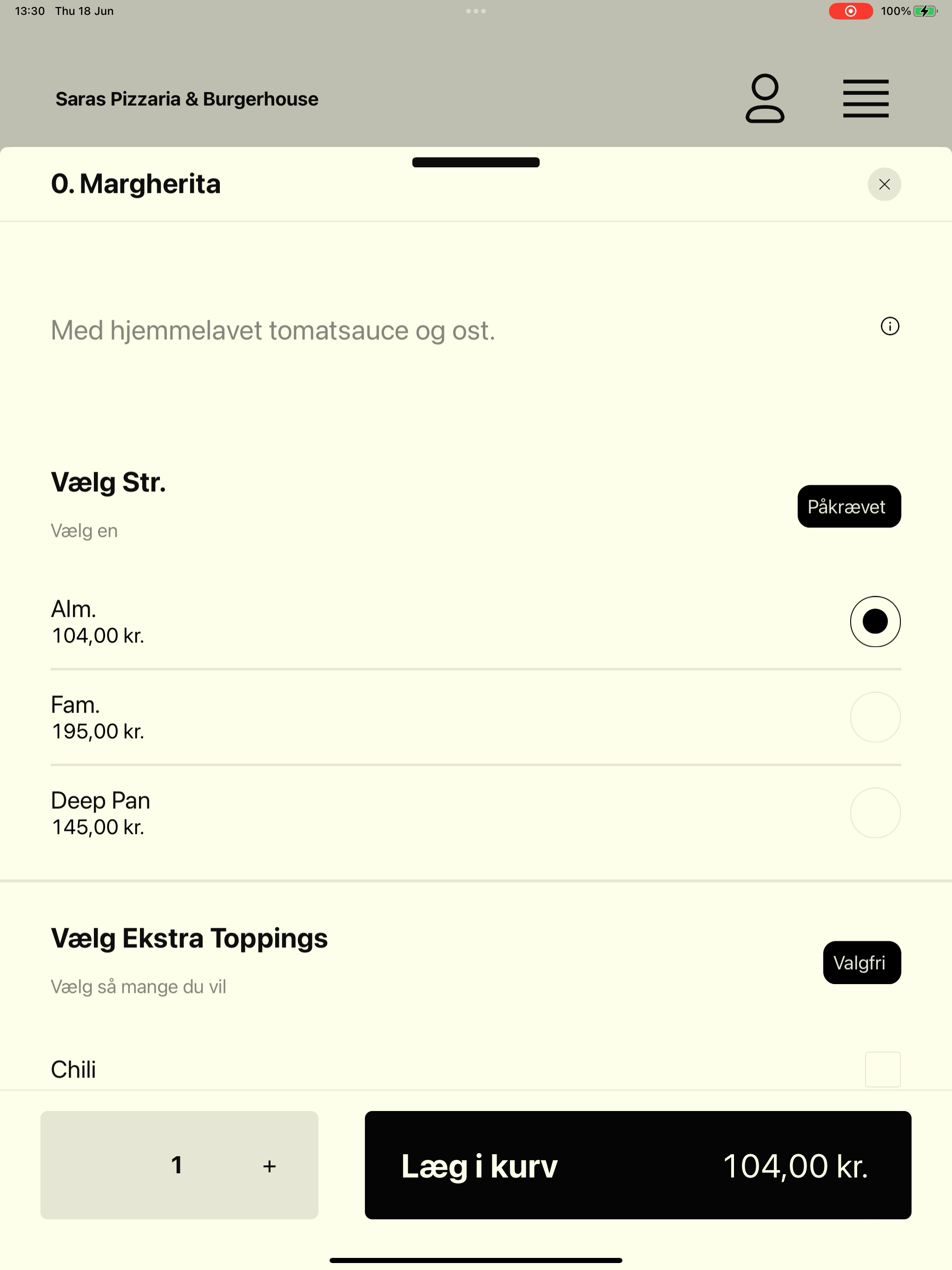 Saras Pizzabar