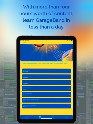 Youth Course for GarageBand iPad screenshot