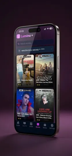 Capture d'écran de Lumina Plus IPTV sur iPhone 4
