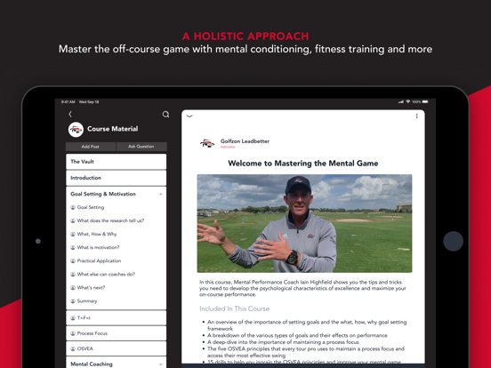 Golfzon Leadbetter iPad screenshot 4 - Sports app