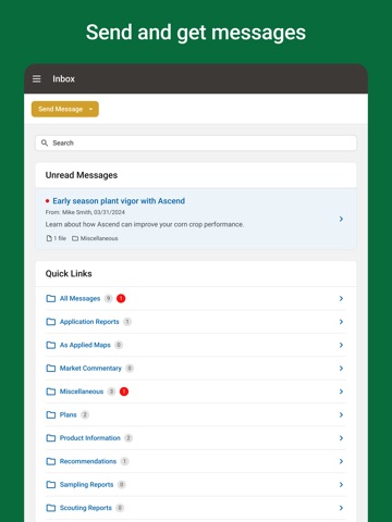 Wilbur-Ellis Account Portal iPad screenshot