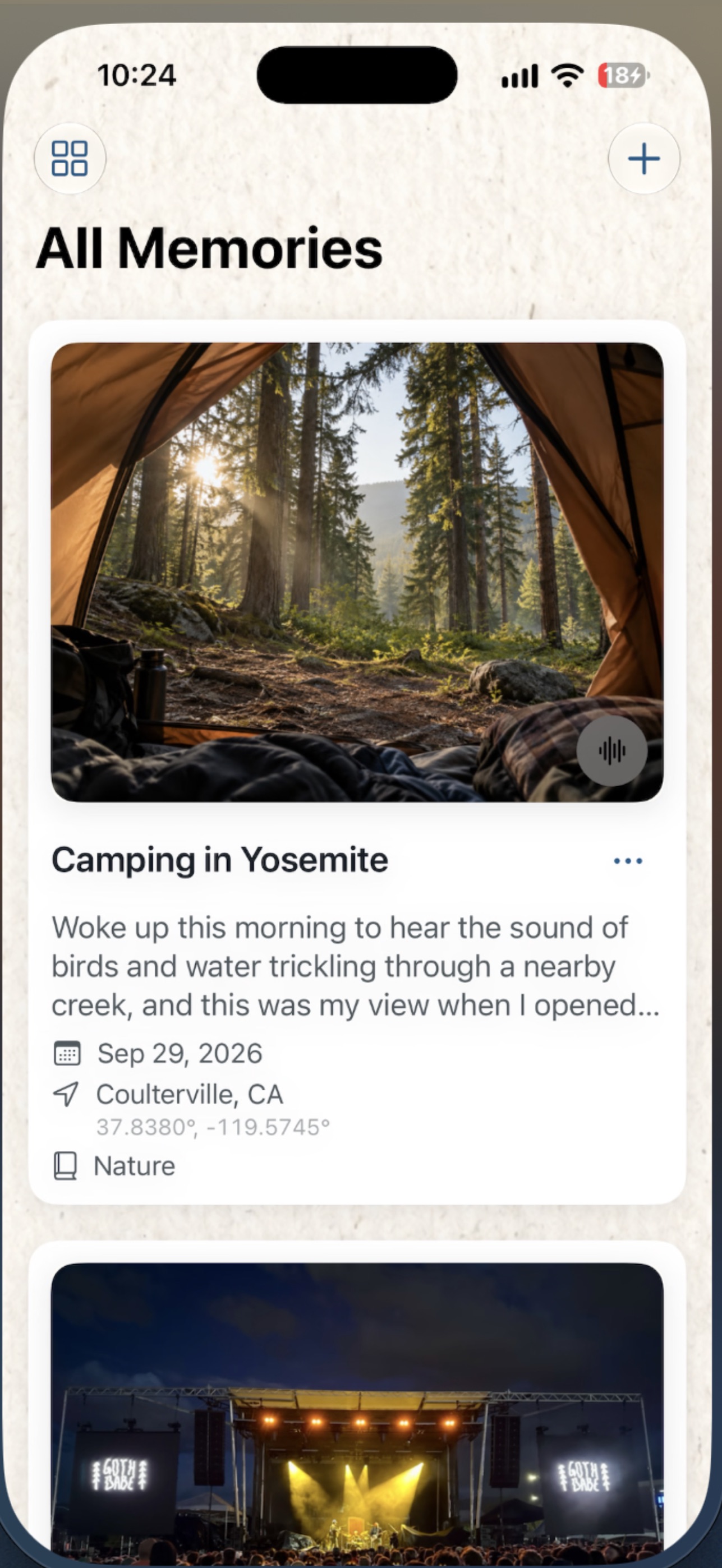 Screenshot 1 of ListenHere: Sound Postcards