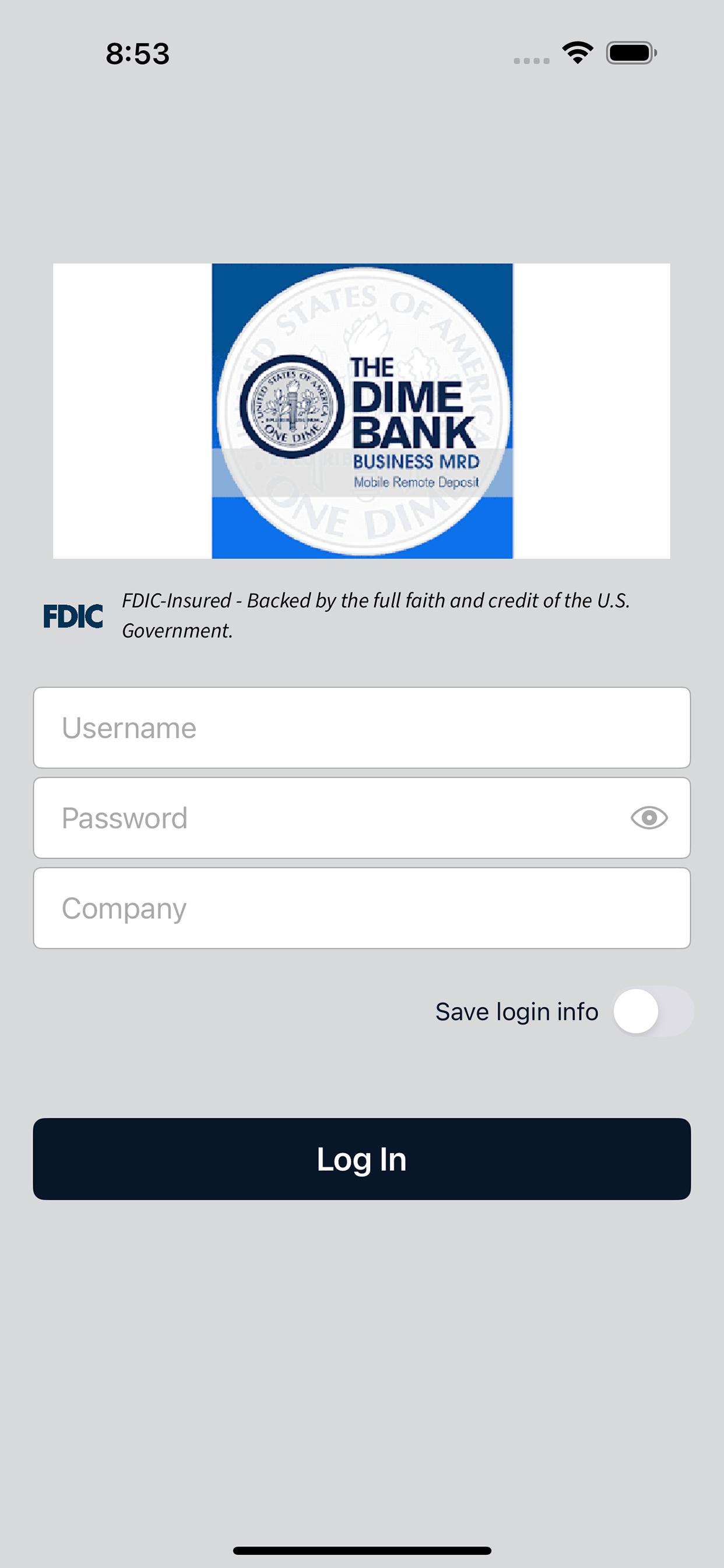 The Dime Bank Business MRD