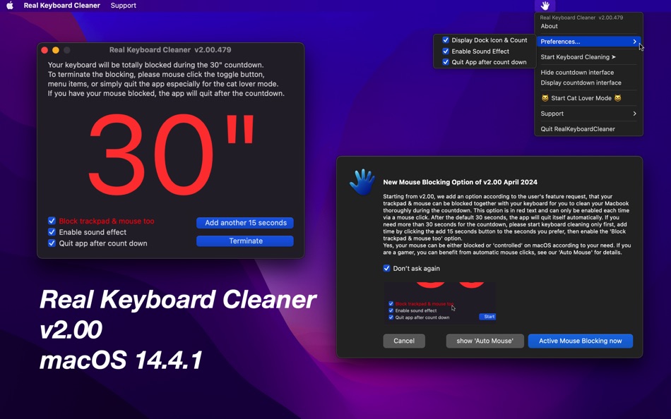 Real Keyboard Cleaner - v2.00 - (macOS)