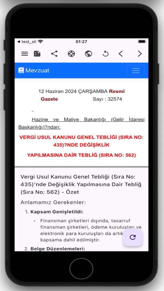 #2. Mevzuat (iOS) 由: Yasa Bul