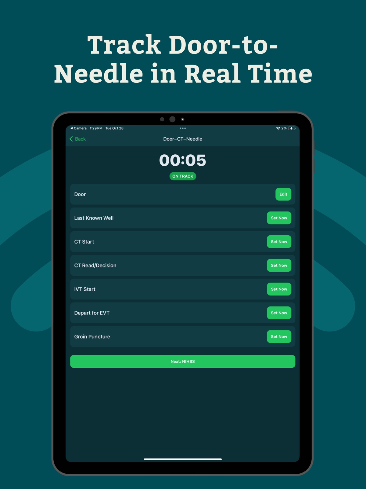 StrokeTimer - NIHSS & DTN ipad screenshot 4