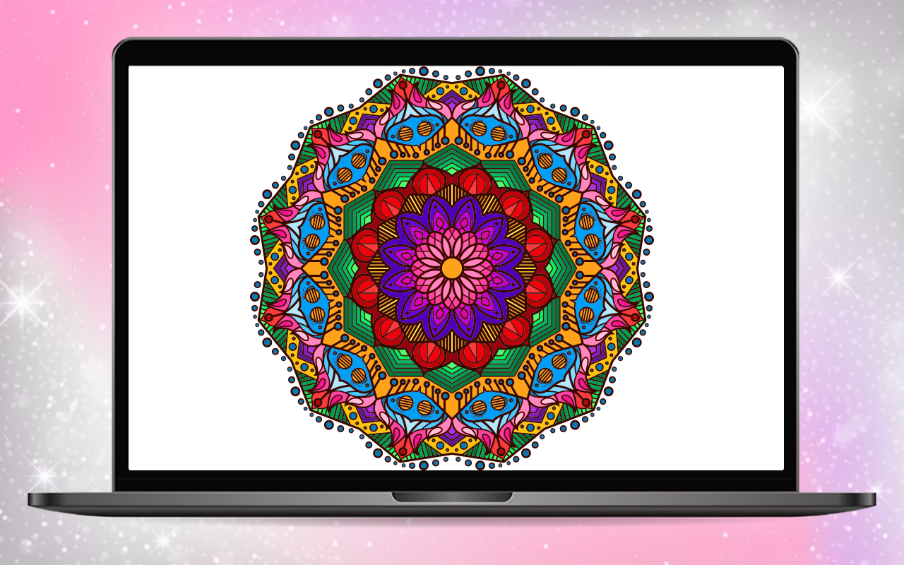 Mandala Color by Number Book