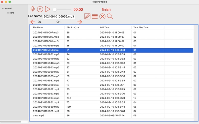 Screenshot #3 pour RecordVoice-enregistrement