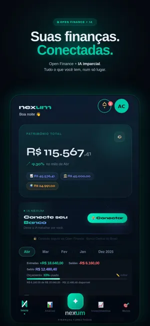 Nexum: Finanças Conectadas screenshot 2