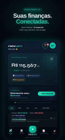 Nexum: Finanças Conectadas Screenshot 2 of 5