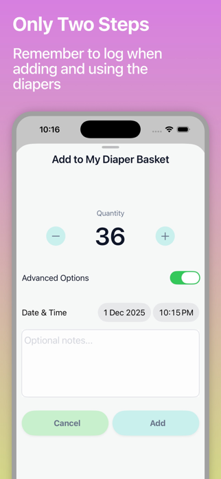 Diaper Tracker & Reminder Screenshot 4 of 5