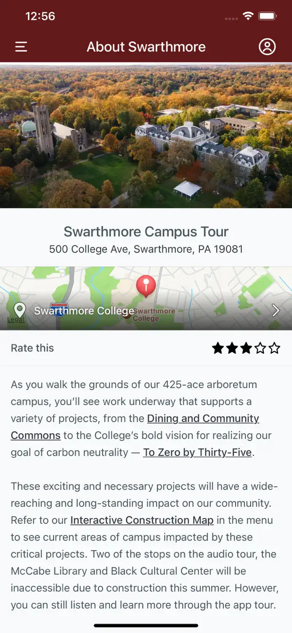 Screenshot #1 pour Swarthmore College