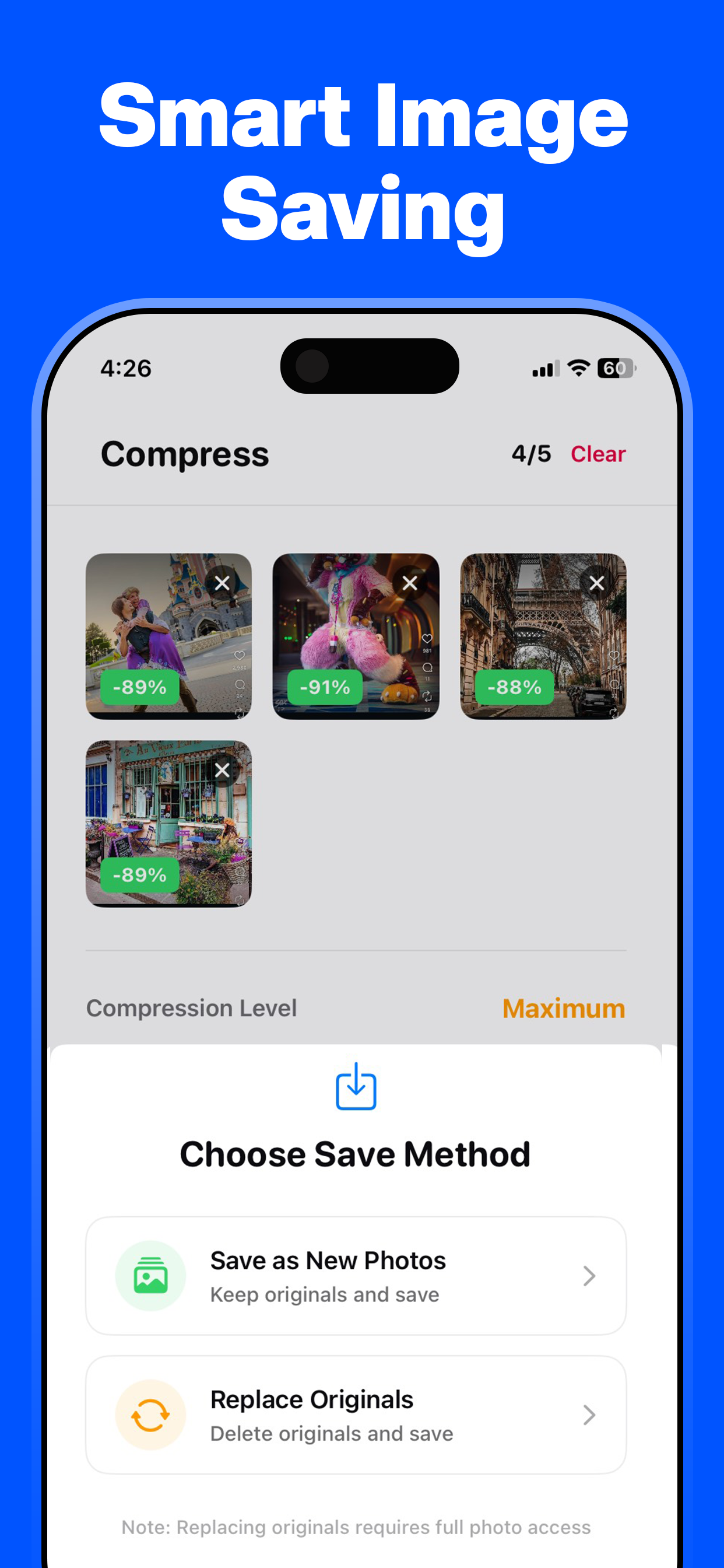 Compress Photos: Tiny Images screenshot 3