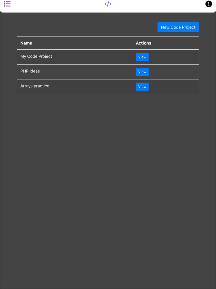 Simple Code Editor for Web