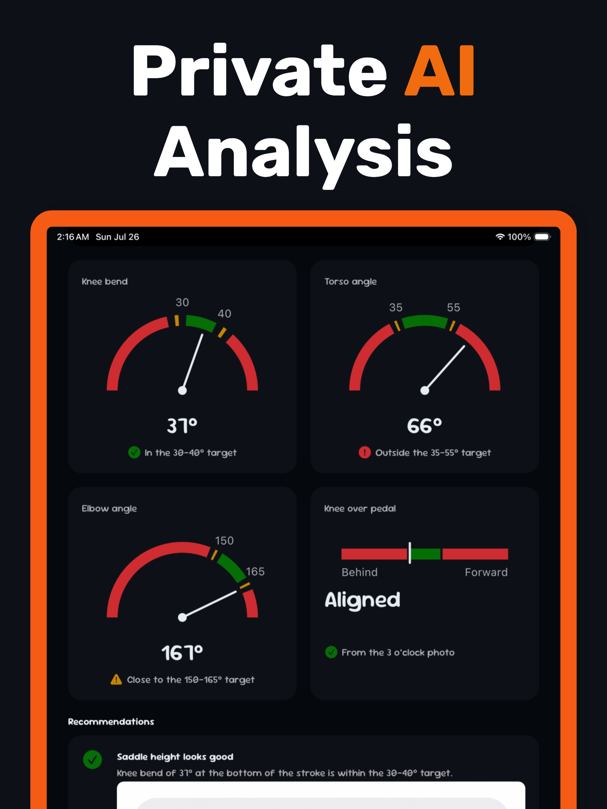 GoBikeFit: AI Analysis screenshot 10