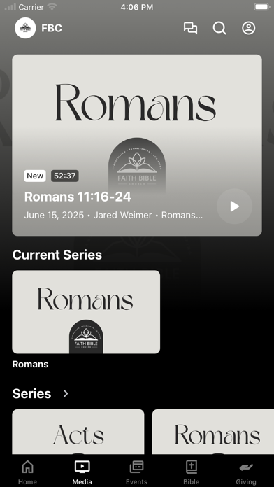 Faith Bible Canton iPhone screenshot 2 - Education app