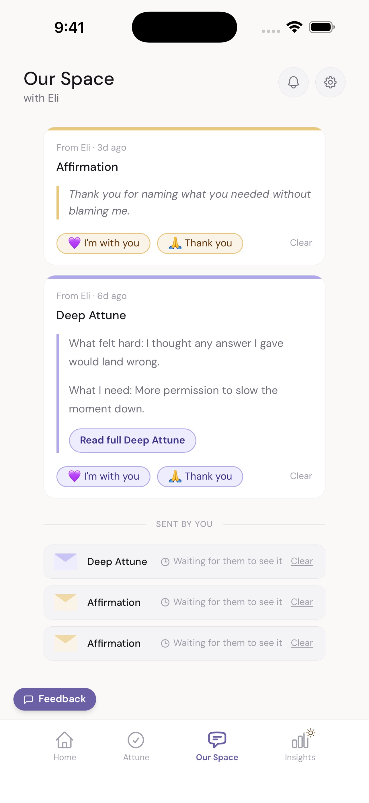 Screenshot 1 of AttuneTogether