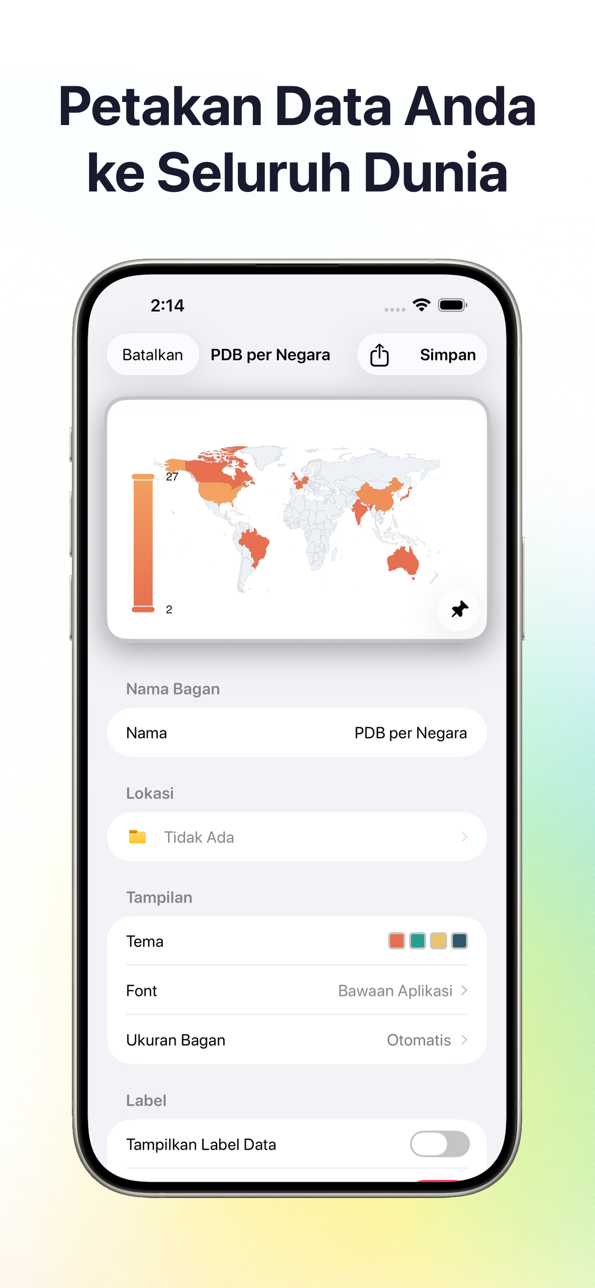 Petakan Data Anda di Seluruh Dunia