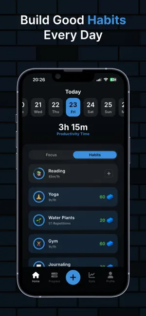 Telos – Focus & Habit Tracker screenshot 2
