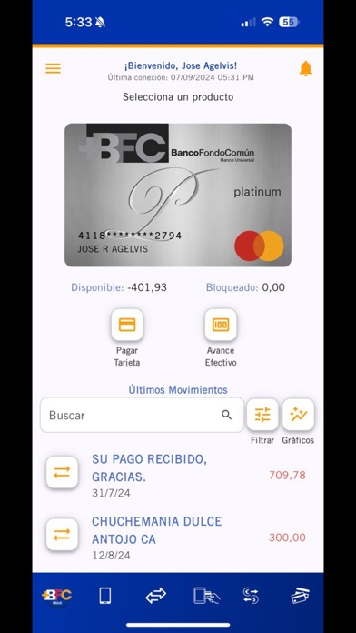 BFC Móvil iPhone screenshot 8 - Finance app